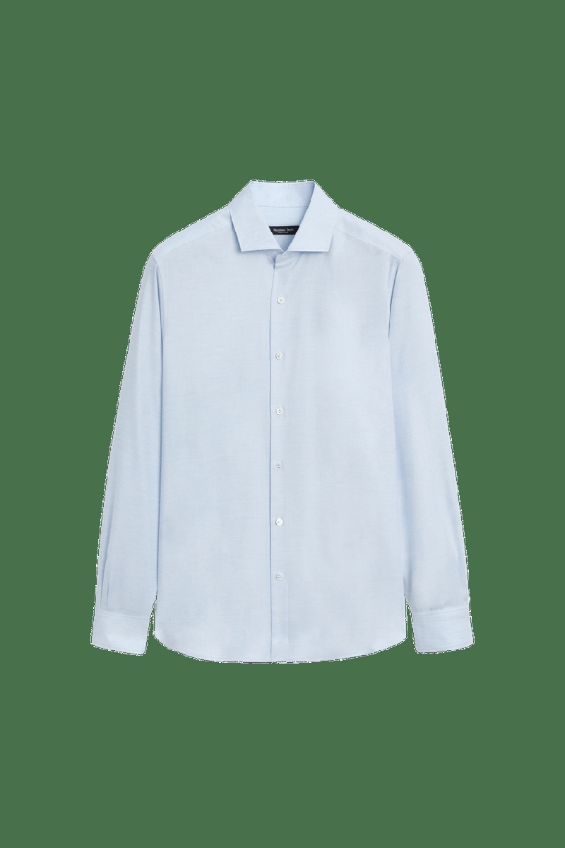 Рубашка regular fit из хлопкового микса