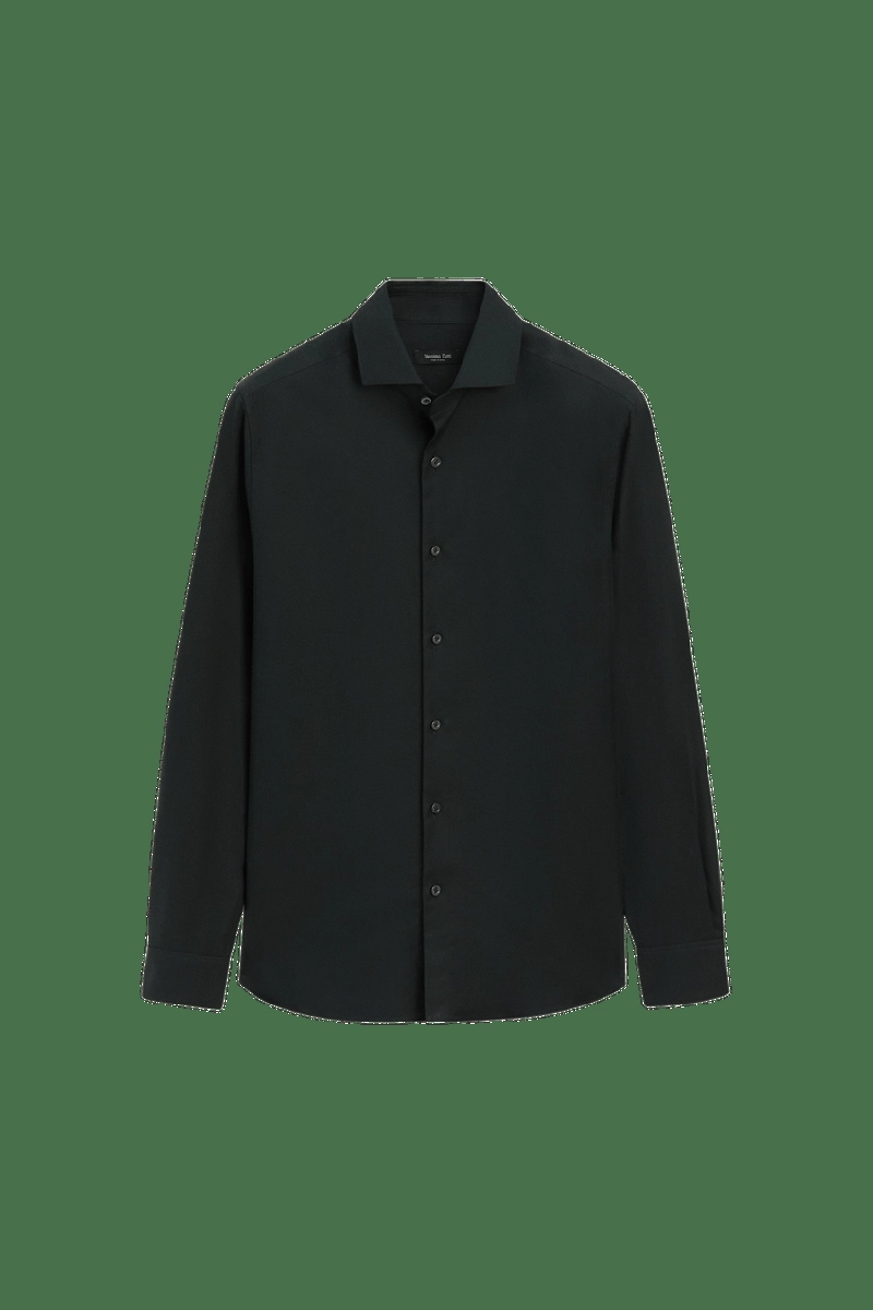 Рубашка regular fit из хлопковой смеси