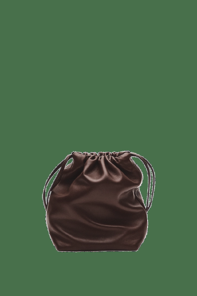 Сумка-ведро из кожи наппа