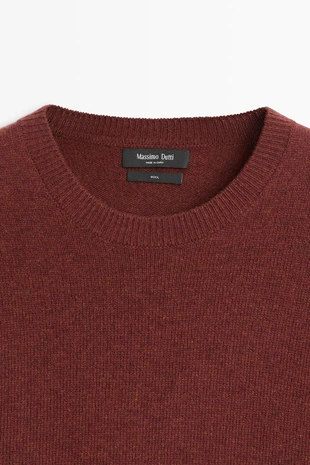 Пуловер меланж из 100% шерсти- Заказать в России