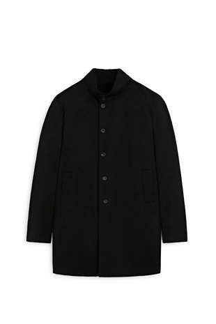 Купить Massimo Dutti Пальто с высоким воротником из шерстяной смеси