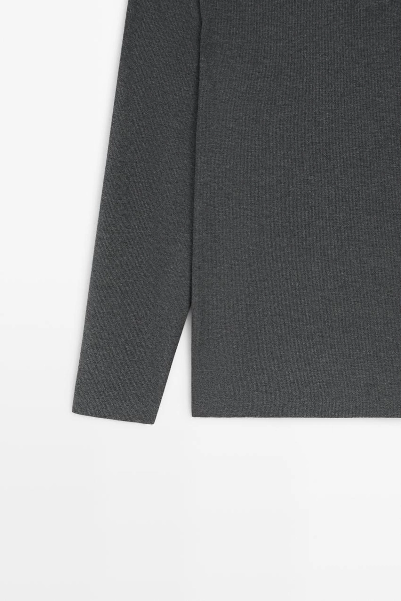 Футболка henley из хлопкового микса