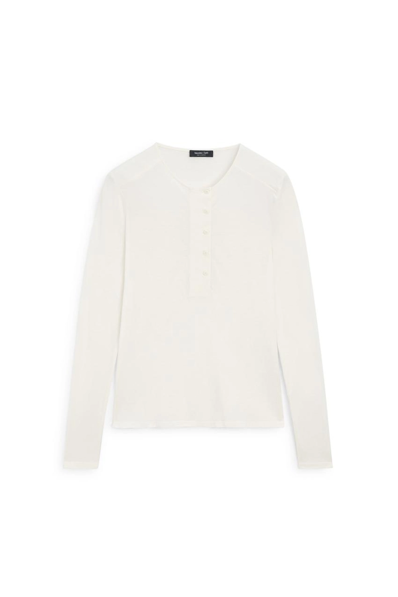 Футболка с длинным рукавом henley из 100% хлопка с утеплёнными плечами