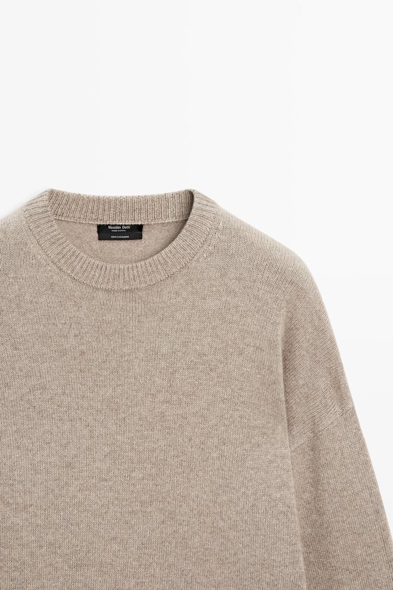 Вязаный свитер оверсайз из 100% кашемира