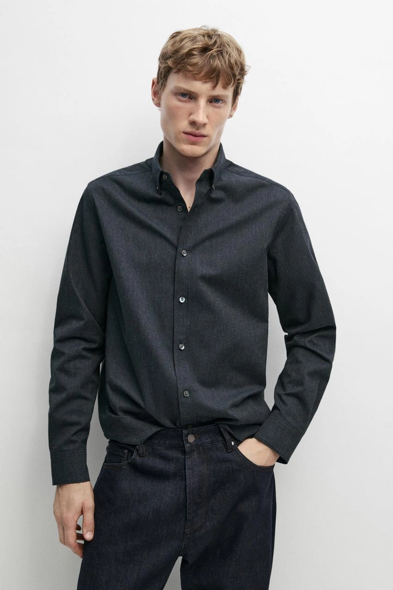 Рубашка regular fit oxford из 100% хлопка