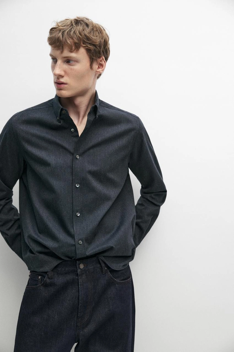 Рубашка regular fit oxford из 100% хлопка