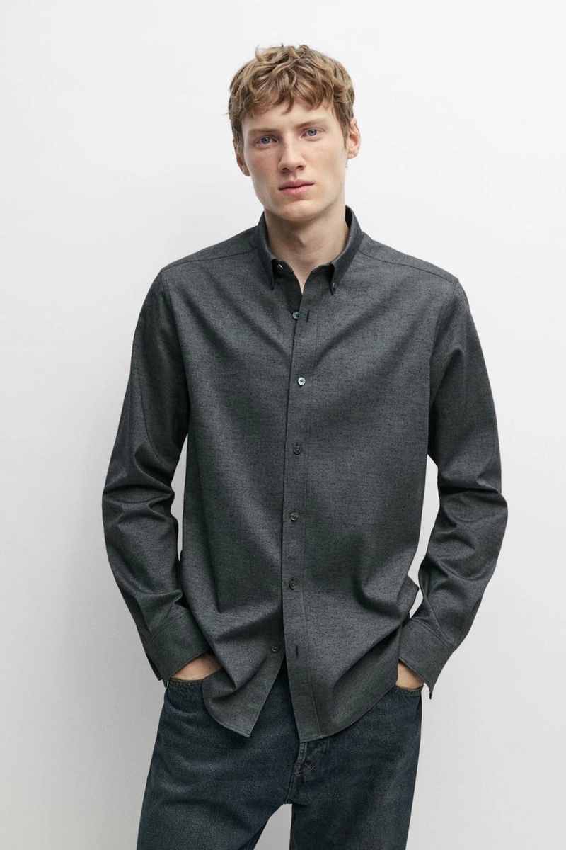 Рубашка regular fit oxford из 100% хлопка