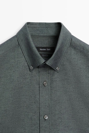 Рубашка regular fit oxford из 100% хлопка- Заказать в России