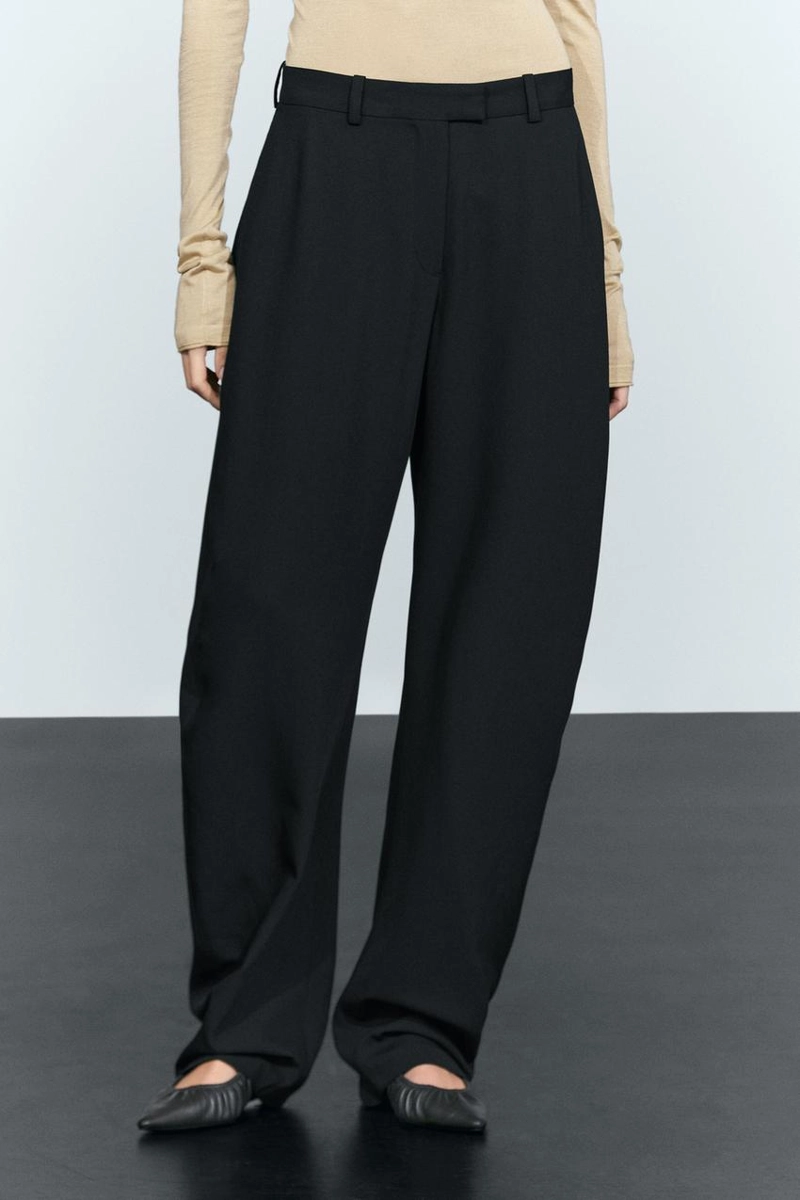 Брюки barrel fit