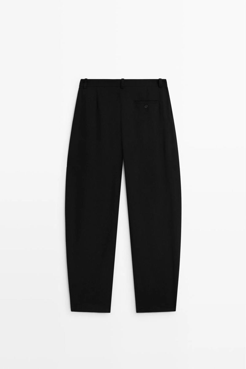 Брюки barrel fit