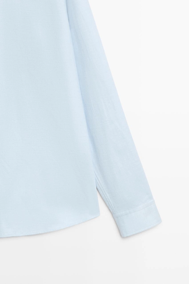 Рубашка regular fit из 100% меланжевого хлопка