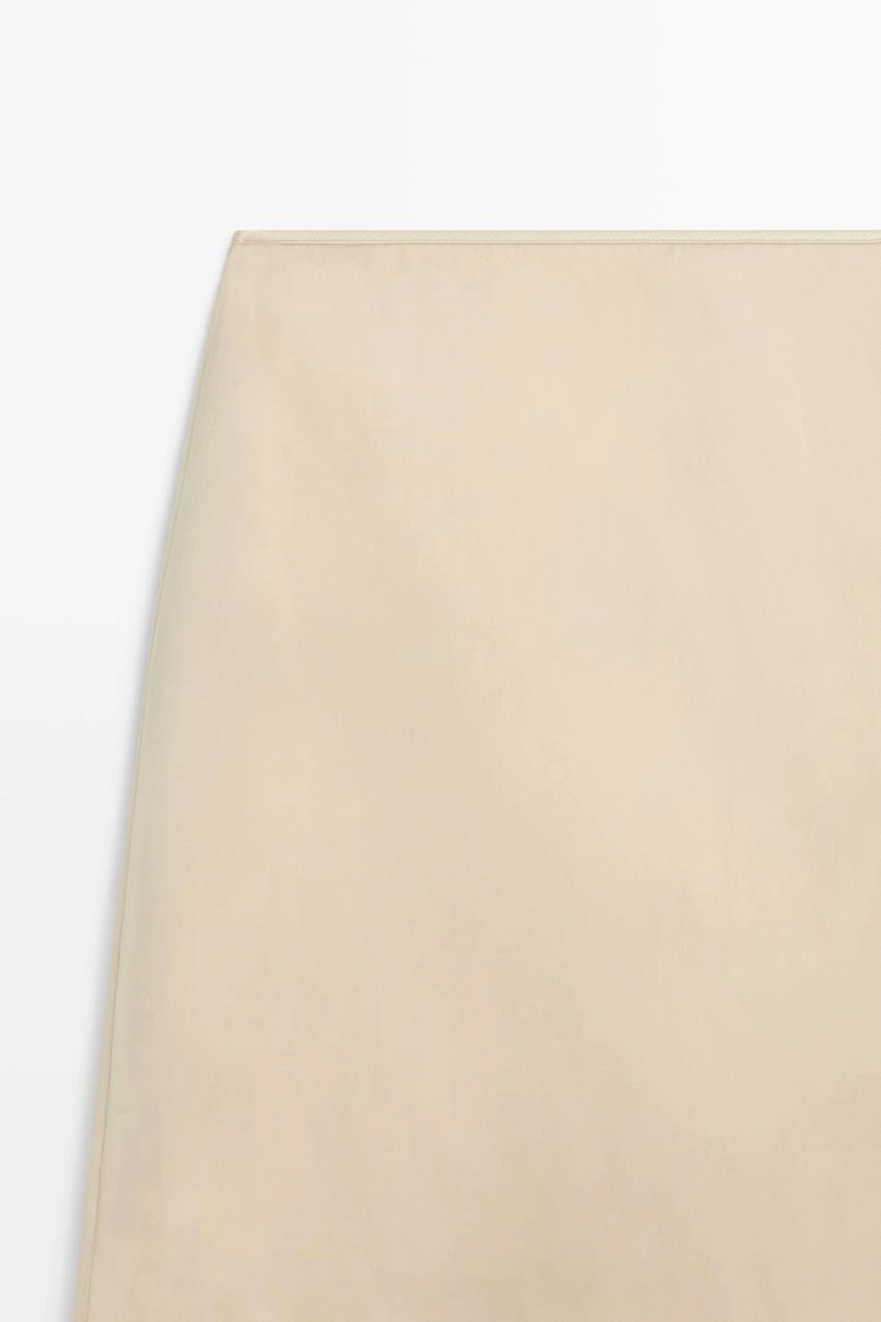 Двухслойная миди-юбка из шелка